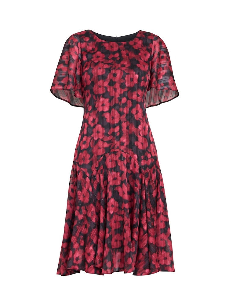 Gina Bacconi Annette Chiffon Black Dress - Image 5 of 5