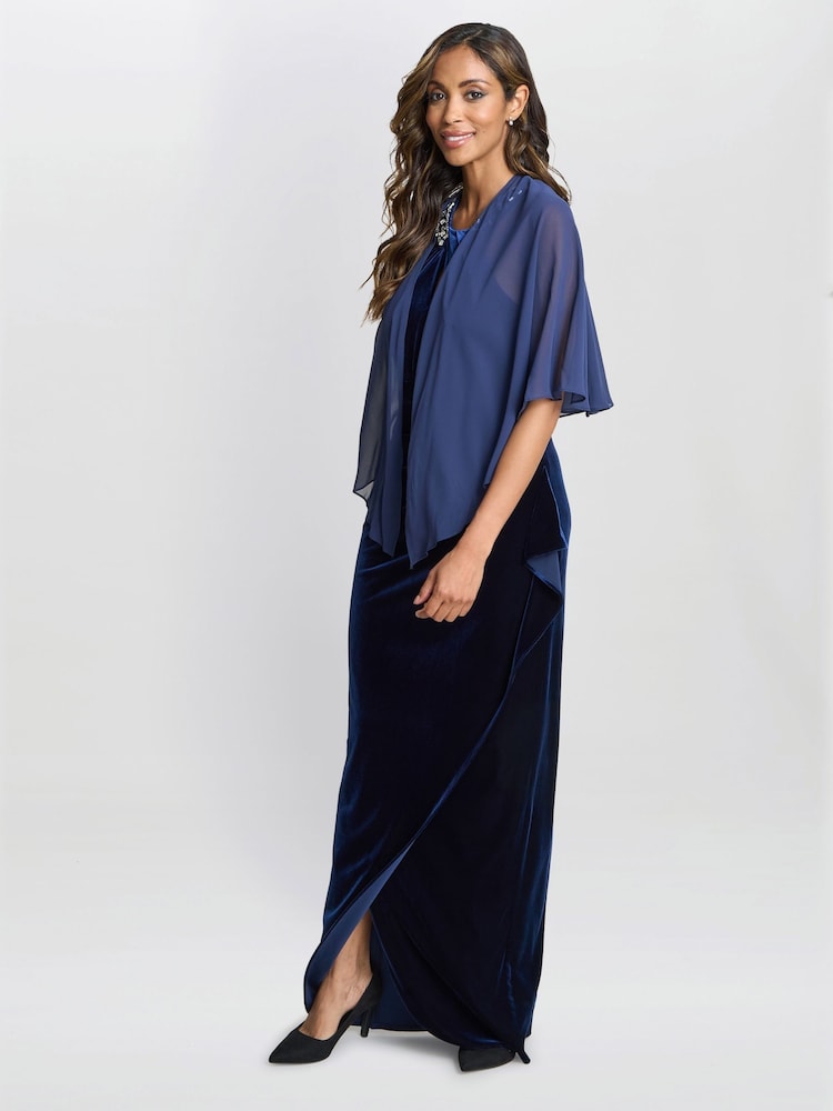 Gina Bacconi Chiffon Cover Up Shawl Scarf - Image 2 of 3