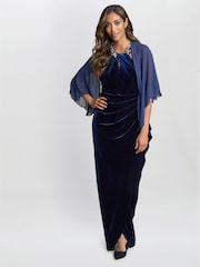 Gina Bacconi Chiffon Cover Up Shawl Scarf - Image 3 of 3