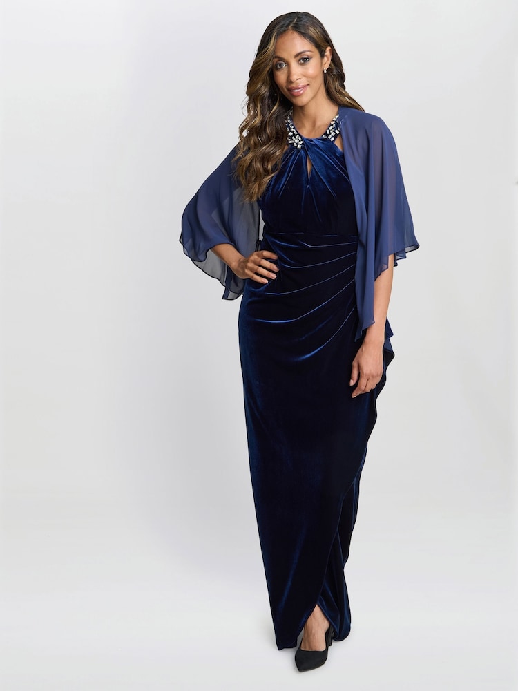 Gina Bacconi Chiffon Cover Up Shawl Scarf - Image 3 of 3