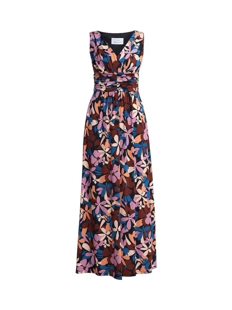 Gina Bacconi Idra Jersey Black Maxi Dress - Image 5 of 5