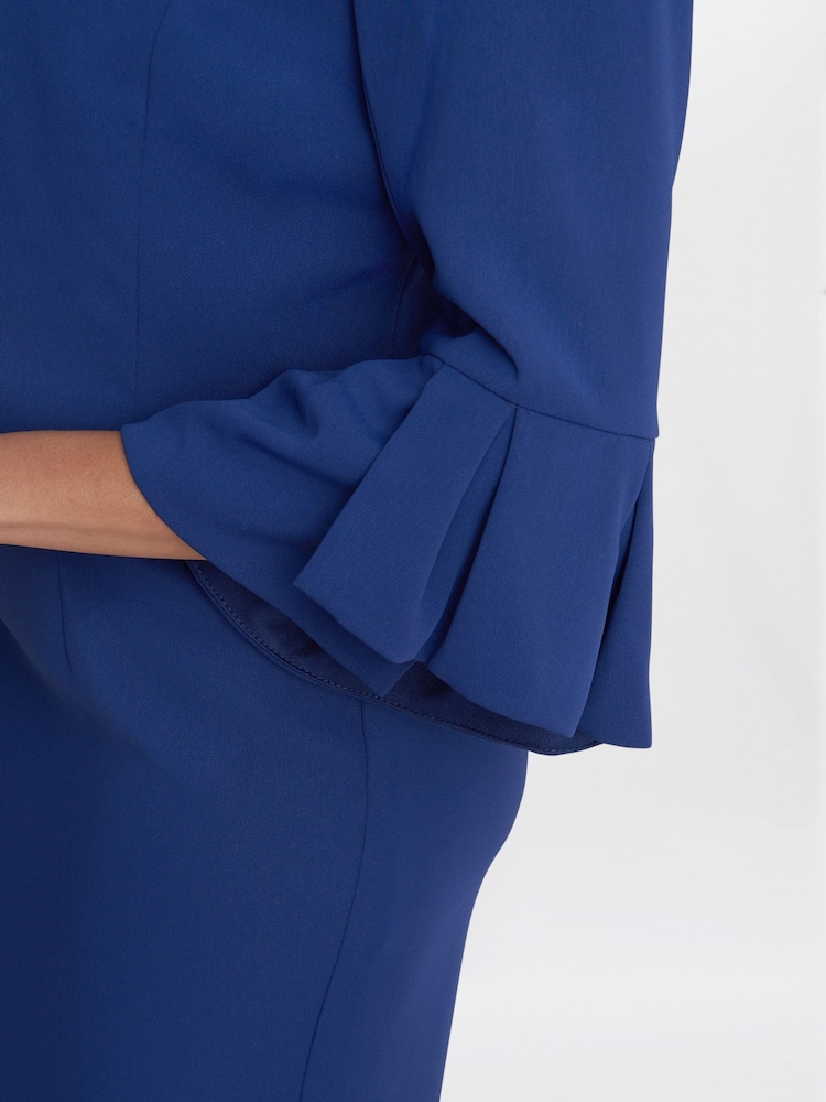 Gina Bacconi Gigi Moss Crepe Bolero - Image 2 of 3