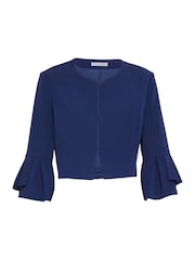 Gina Bacconi Gigi Moss Crepe Bolero - Image 3 of 3