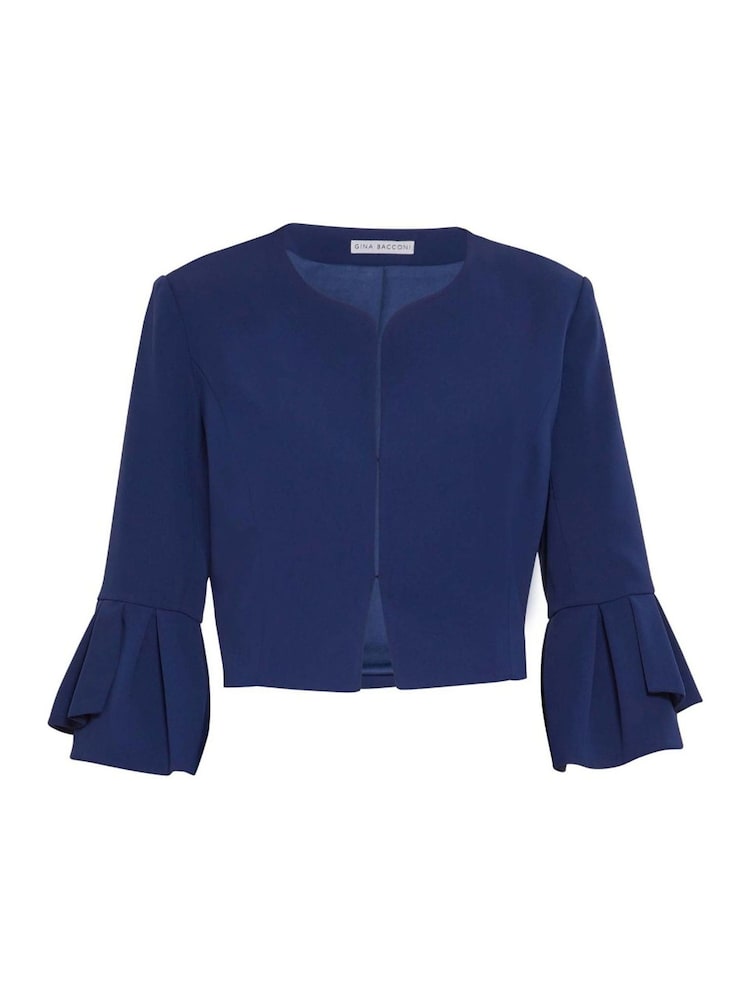 Gina Bacconi Gigi Moss Crepe Bolero - Image 3 of 3