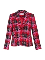 Gina Bacconi Red Kim Blazer Jacket - Image 6 of 6