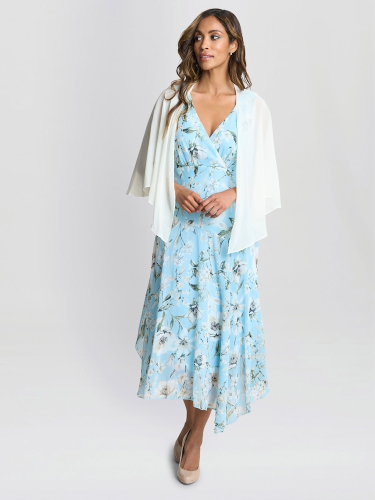 Gina Bacconi Chiffon Cover Up Shawl Scarf - Image 1 of 2