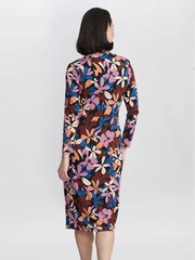 Gina Bacconi Isobel Jersey Black Wrap Dress - Image 2 of 5