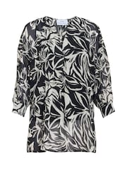Gina Bacconi Dido Collarless Black blouse - Bild 6 von 6