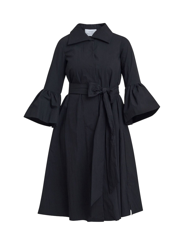 Gina Bacconi – Melinda – Hemdkleid aus Taft, Schwarz - Bild 7 von 7 Gina Bacconi – Melinda – Hemdkleid aus Taft, Schwarz - Bild 7 von 7