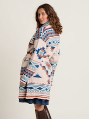 Brakeburn Cream Geo Belted Knitted Cardigan - Image 3 of 4