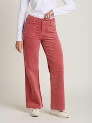 Brakeburn Pink Kickflare Corduroy Trousers - Image 1 of 4