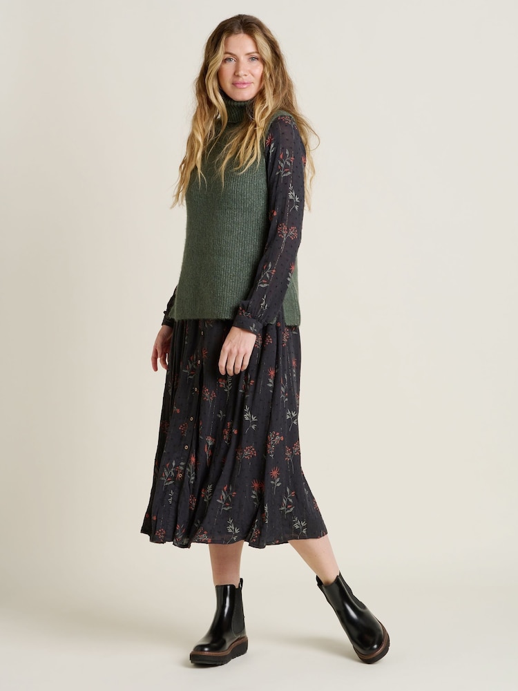 Brakeburn Green Button Side Knitted Vest - Image 2 of 5