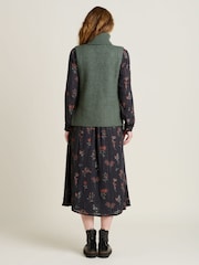 Brakeburn Green Button Side Knitted Vest - Image 3 of 5