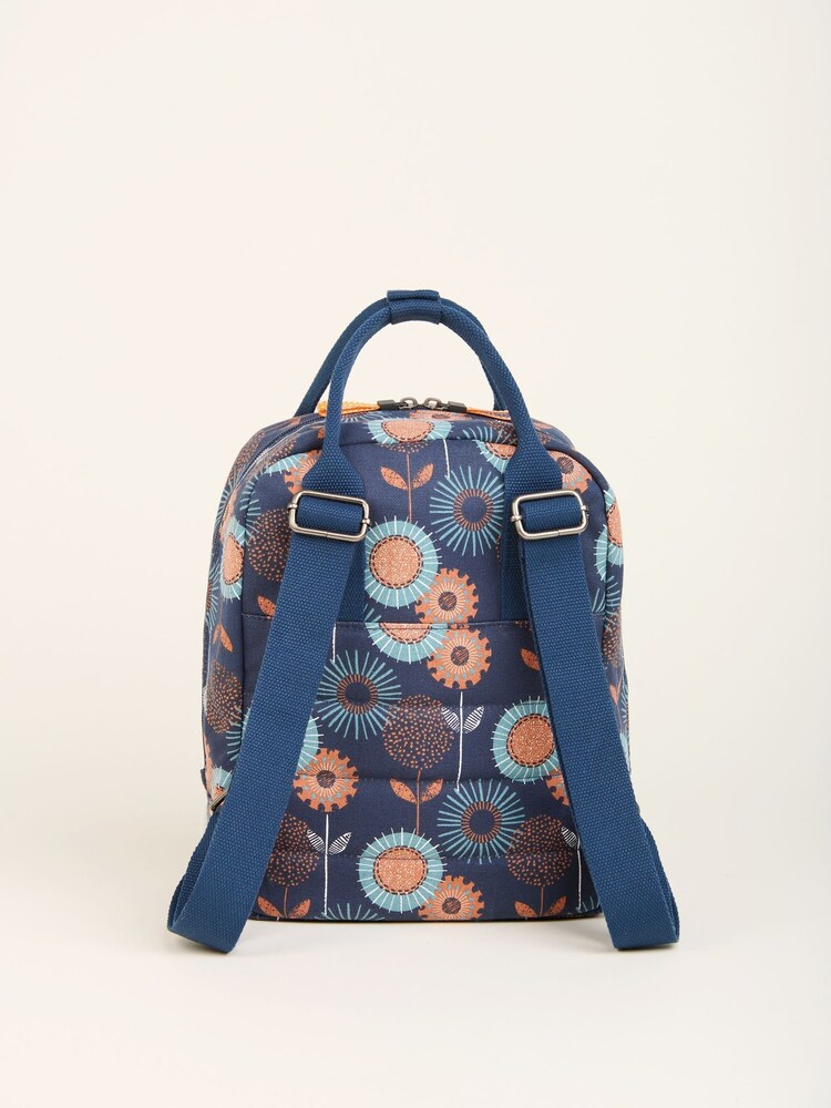 Brakeburn Orange Freya Print Classic 100% Cotton Backpack - Image 2 of 4