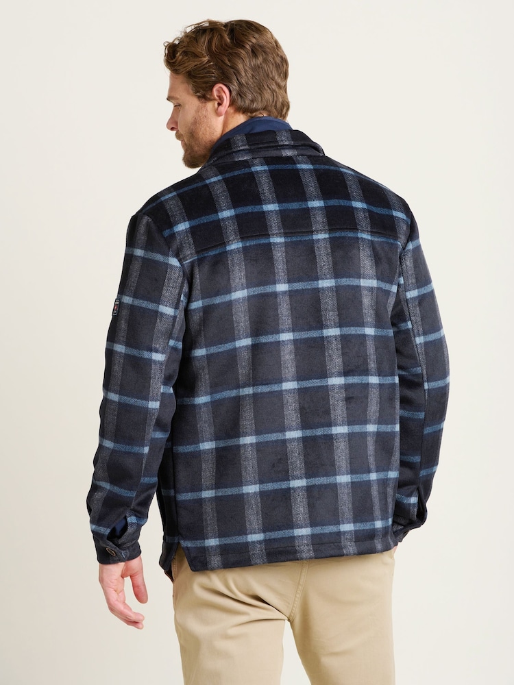 Brakeburn Blue Check Faux Wool Jacket - Image 2 of 4