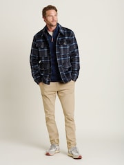 Brakeburn Blue Check Faux Wool Jacket - Image 4 of 4