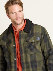 Brakeburn Green Borg Lined Trucker Jacket - Image 3 of 4