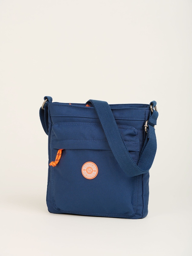 Brakeburn Blue Large Classic Cross-Body Bag - Image 3 of 4
