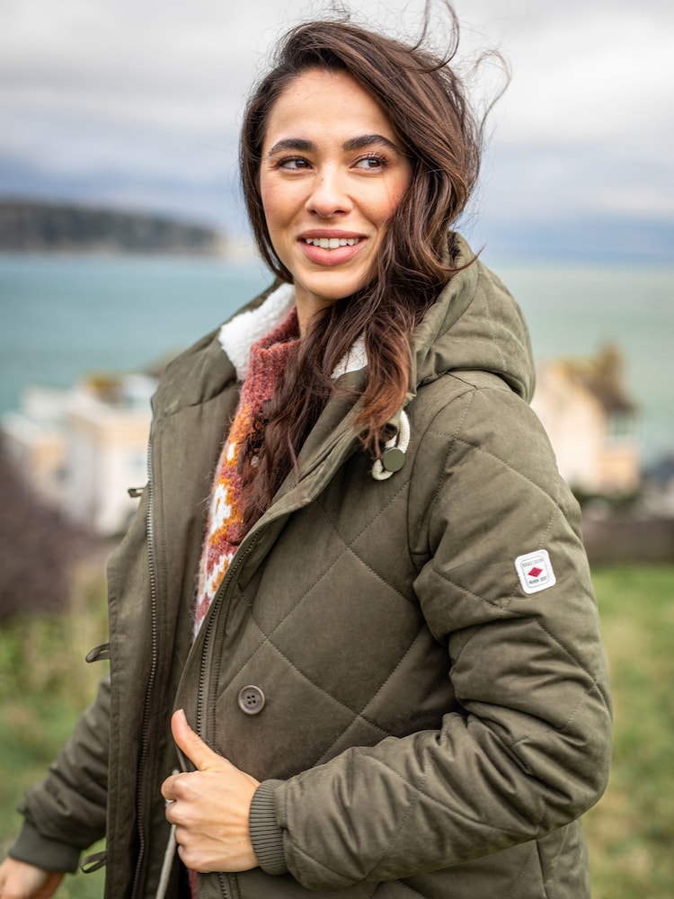 Brakeburn Green Bradstock Hooded Parka Jacket - Image 5 of 5