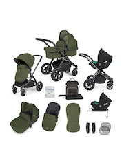 Ickle Bubba Black Woodland Stomp Luxe All-In-One I Size Travel System with Ci Base - Image 1 of 6