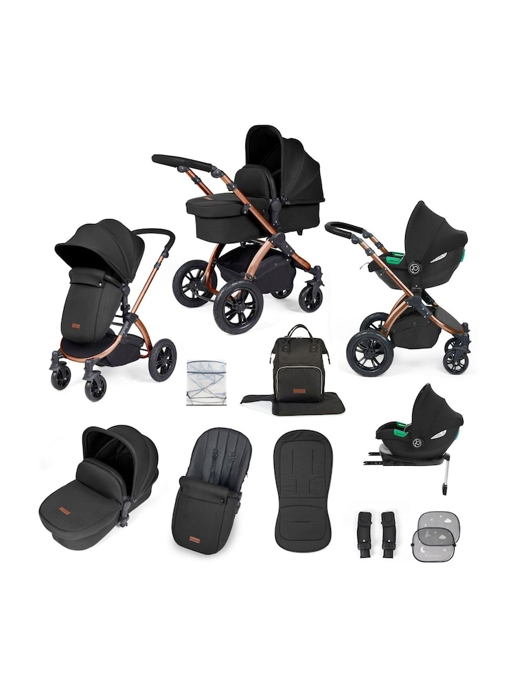 Ickle Bubba Bronze Midnight Black Stomp Luxe All-In-One I Size Travel System with Ci Base - Image 1 of 6