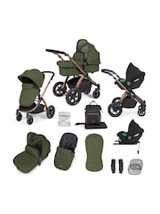 Ickle Bubba Bronze  Woodland  Black Stomp Luxe All-In-One I Size Travel System with Ci Base - Image 1 of 6