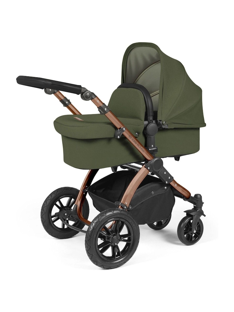 Ickle Bubba Bronze  Woodland  Black Stomp Luxe All-In-One I Size Travel System with Ci Base - Image 2 of 6