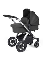 Ickle Bubba Silver  Charcoal Grey  Black Stomp Luxe All-In-One I Size Travel System with Ci Base - Image 2 of 6
