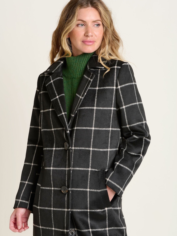 Brakeburn Melbury karierter Wollmantel - Bild 5 von 5