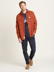 Brakeburn Orange Overshirt - Image 3 of 4