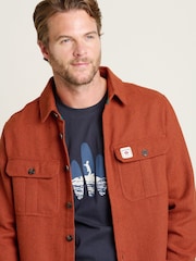 Brakeburn Orange Overshirt - Image 4 of 4