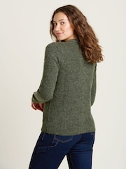 Brakeburn Green Rib Stitch Classic Cardigan - Image 2 of 4