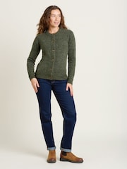 Brakeburn Green Rib Stitch Classic Cardigan - Image 4 of 4