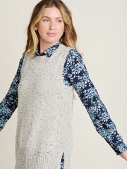 Brakeburn Grey Nep Jumpers Vest - Image 1 of 4