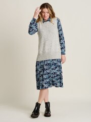Brakeburn Grey Nep Jumpers Vest - Image 4 of 4