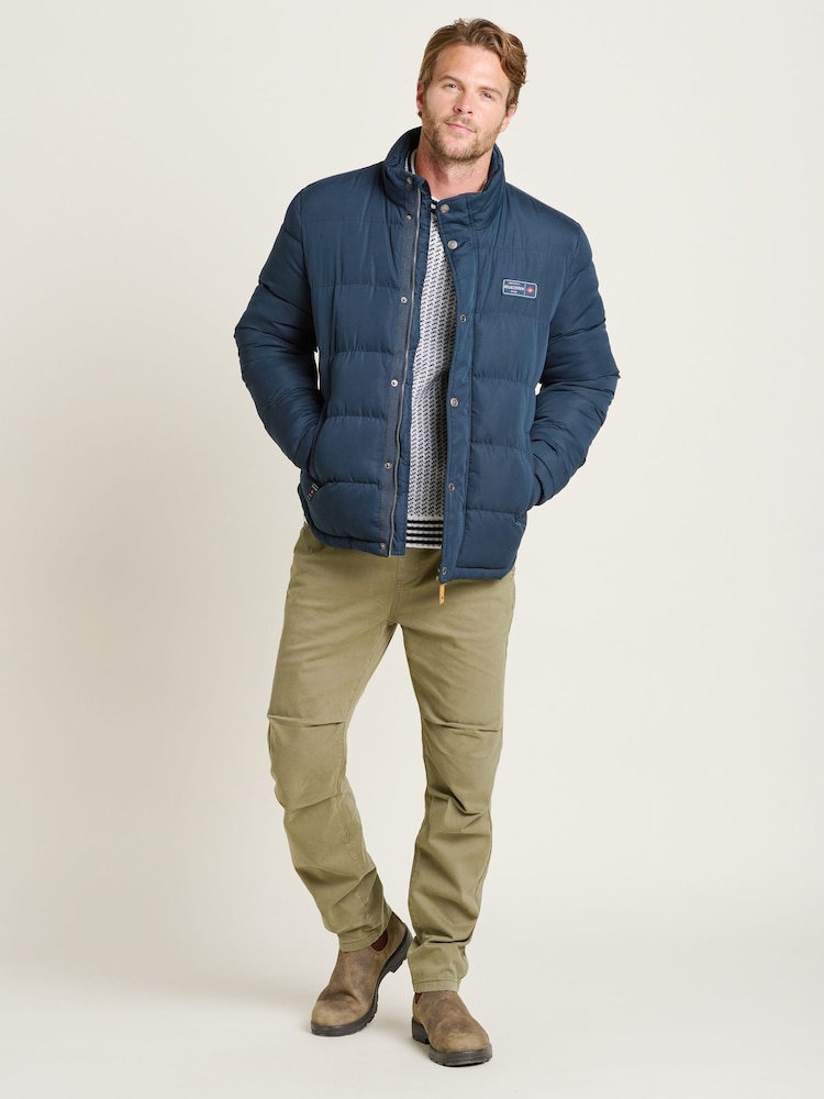 Brakeburn Blue Puffer Jacket - Image 4 of 4