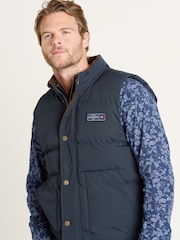 Brakeburn Blue Padded Corduroy Lined Gilet - Image 5 of 5