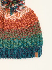 Brakeburn Red Space Dye Knitted Beanie - Image 4 of 4