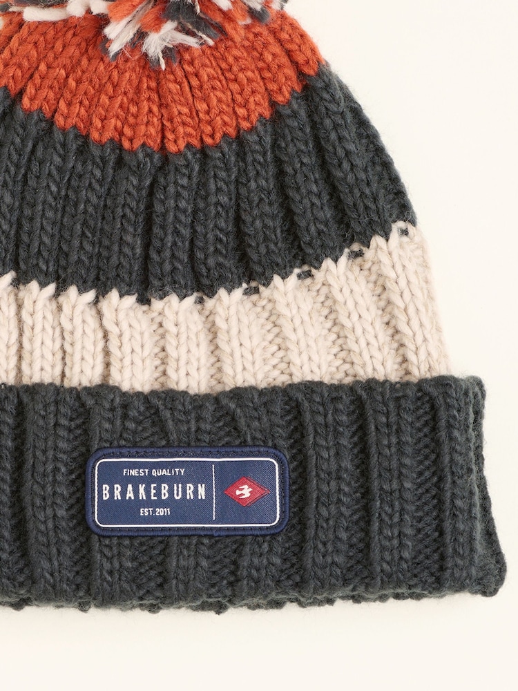 Brakeburn Blue Stripe Beanie - Image 2 of 4
