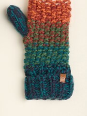 Brakeburn Orange Space Dye Mittens - Image 4 of 4