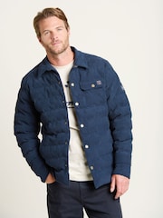 Brakeburn Blue Quilted Corduroy Shacket - Image 2 of 5