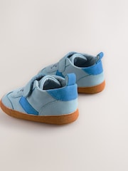 Blue Baby Touch Fastening Elastic Lace Chevron Trainers (0-24mths) - Image 4 of 5