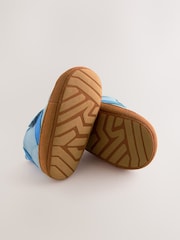 Blue Baby Touch Fastening Elastic Lace Chevron Trainers (0-24mths) - Image 5 of 5