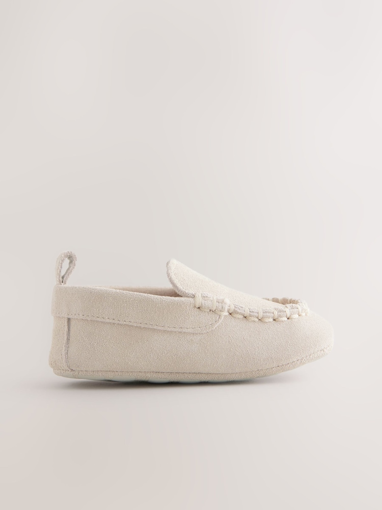 Neutral Loafer Baby Suede Shoes (0-24mths) - Image 2 of 6