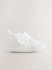 Білий - Muslin на липучці немовля чобітки взуття (0-2міс.) - Image 2 of 4