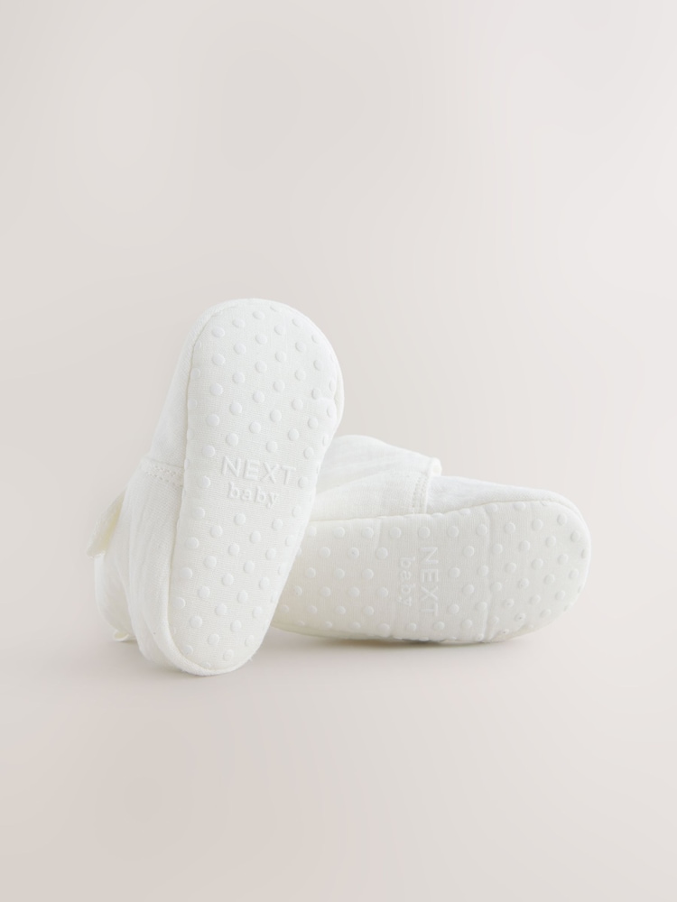 Білий - Muslin на липучці немовля чобітки взуття (0-2міс.) - Image 4 of 4