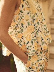 Cath Kidston Yellow Strawberry Garden Frill Vest Set - Image 4 of 10