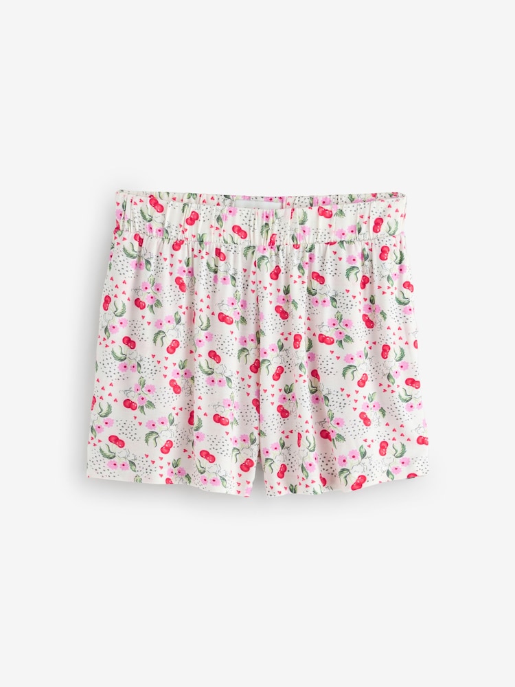 Cath Kidston Ecru Cherry Jersey Short Pyjamas Set - Image 8 of 8