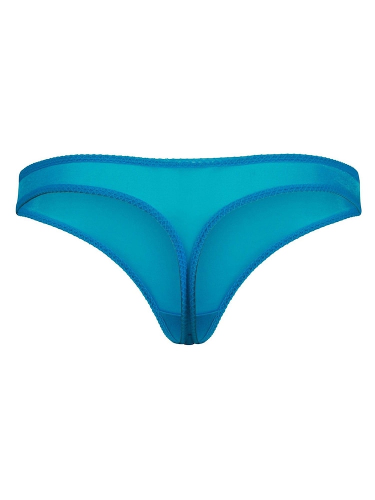 Gossard Blue Glossies Thong - Image 10 of 10