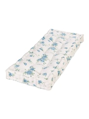 Dibor Blue Heritage Bloom Cotton Blend Bench Cushion - Image 4 of 4